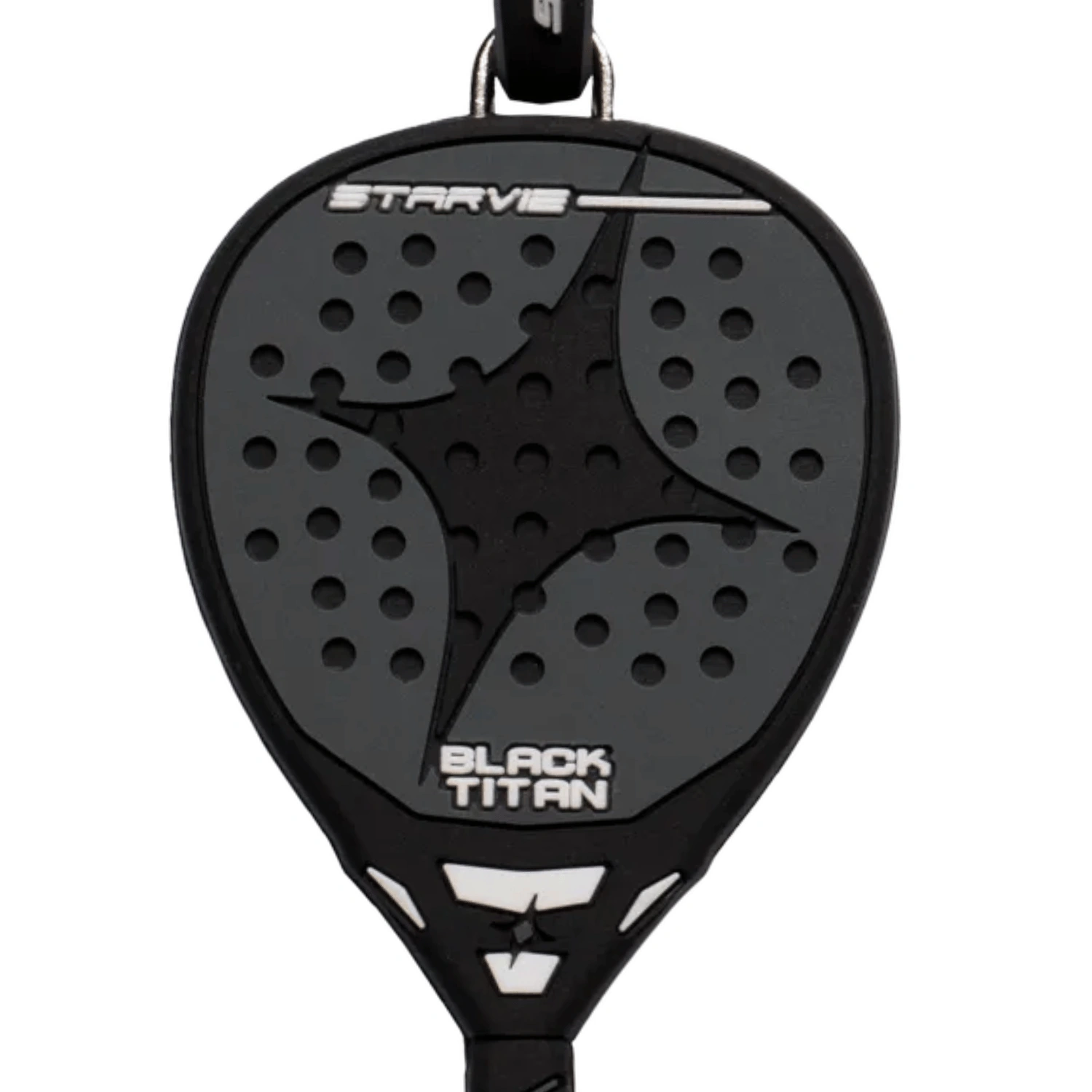 Starvie Padel Racket Keyring, Black Titan, , large image number null